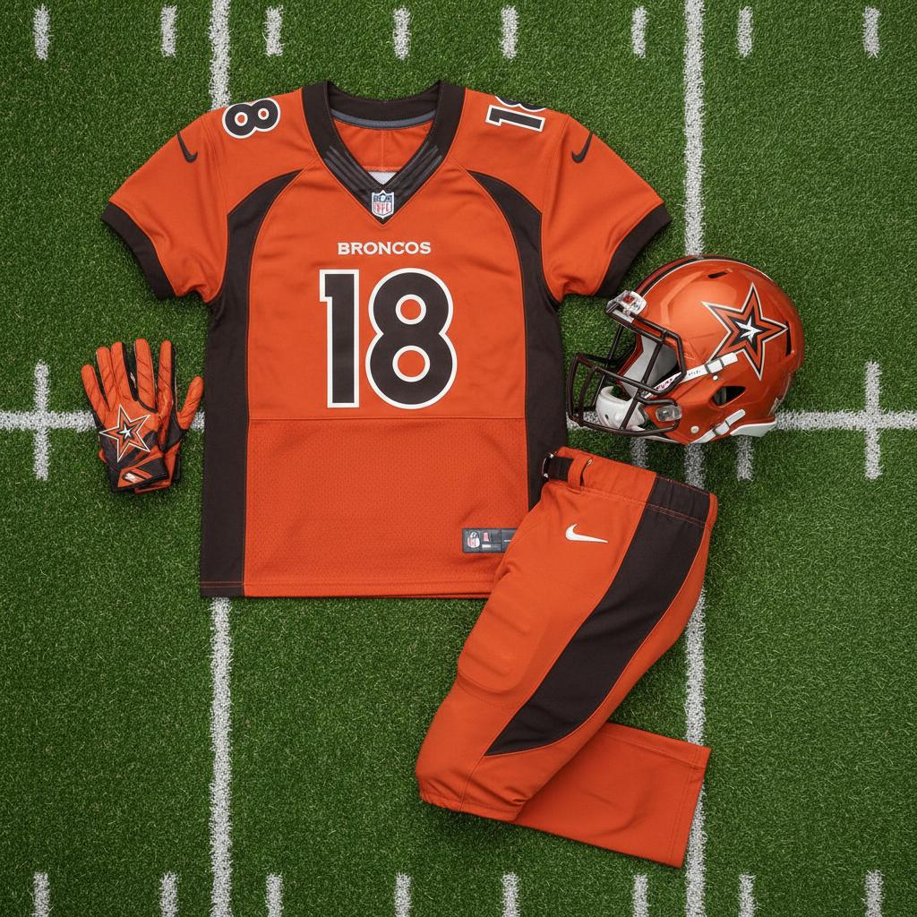Orange Broncos Set