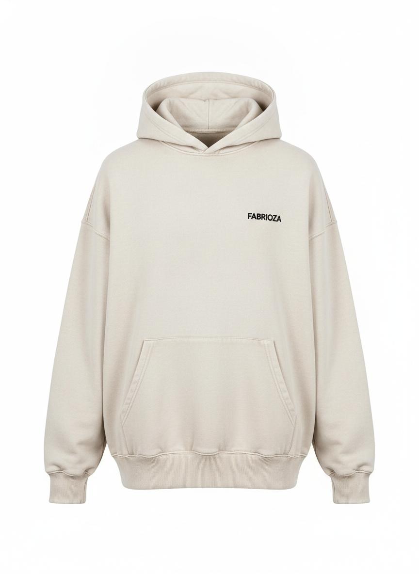 Embroidered heavyweight hoodie by FABRIOZA