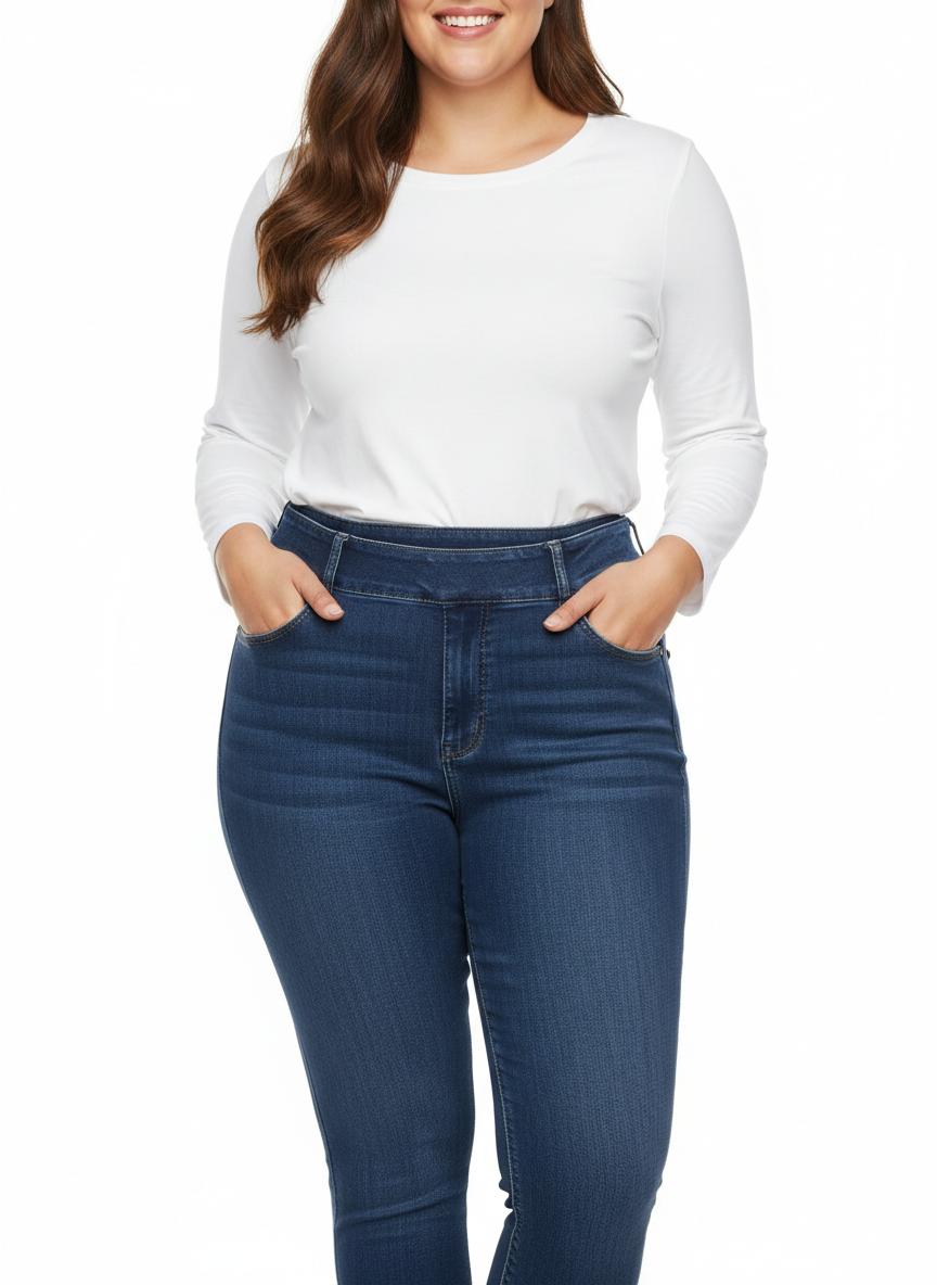 High-Waist Skinny Jeans