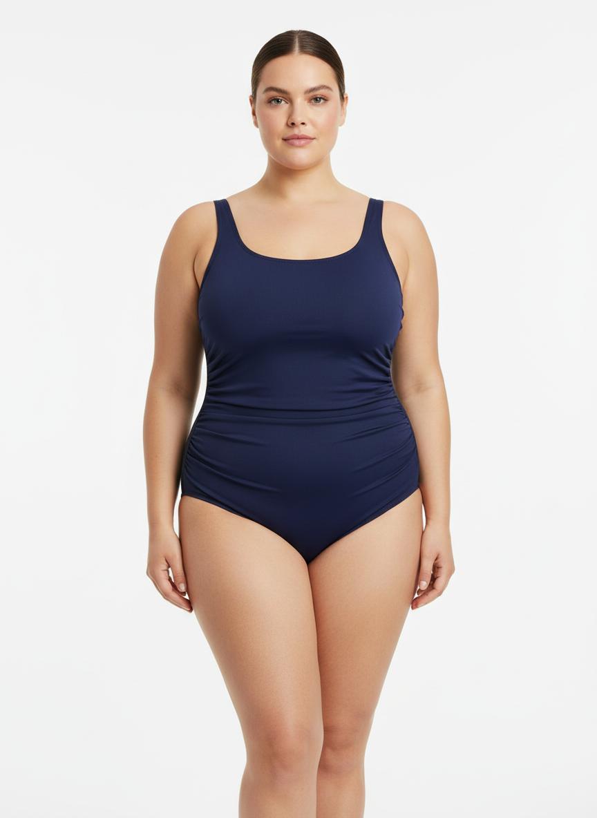 Ruched One-Piece Swimsuit