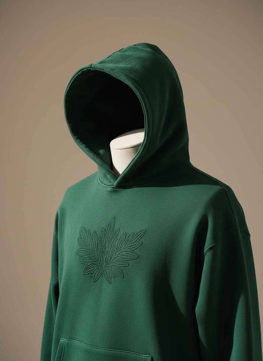 Custom embroidered hoodie from a direct clothing manufacturer