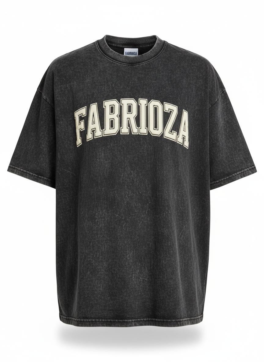 Charcoal Washed Puff Tee