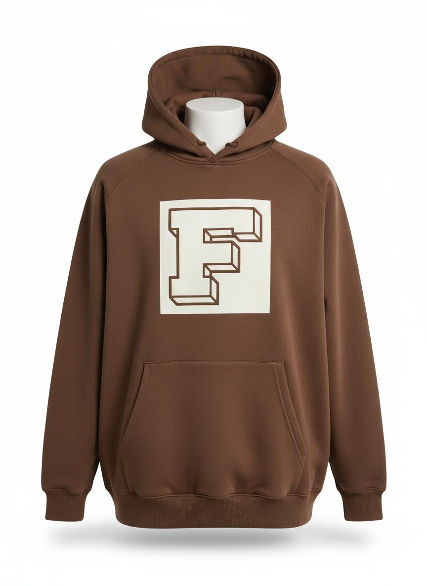 Mocha Box Logo Puff Hoodie