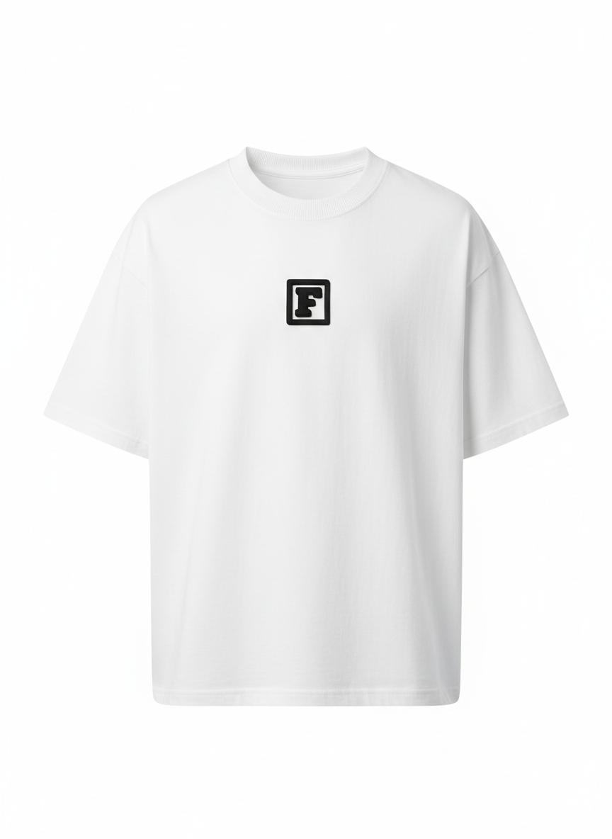 White Box Logo Puff Tee