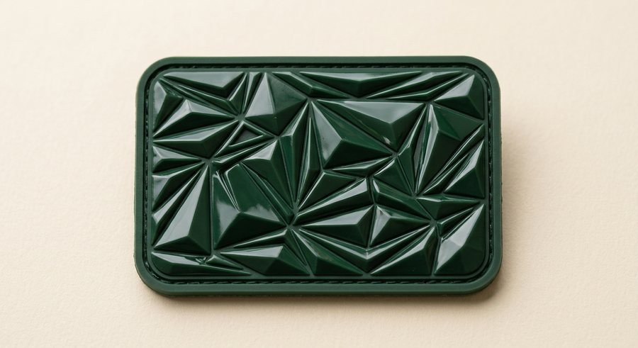 Illustrative render of a pvc / rubber patch