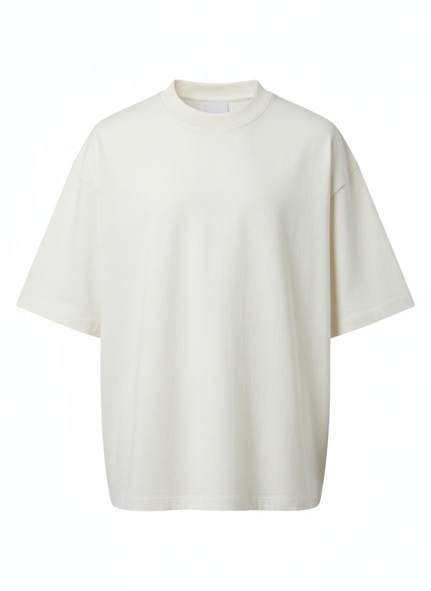 White Boxy Blank T-Shirt