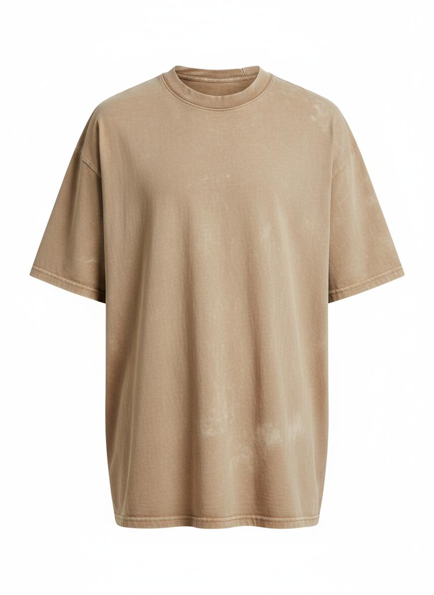 Oversized washed heavyweight tee